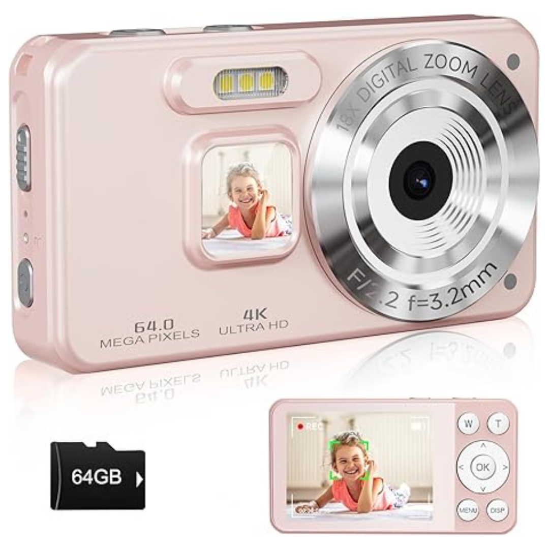 Minibear A-56 64MP 4K UHD Autofocus 18X Zoom Video Digital Camera