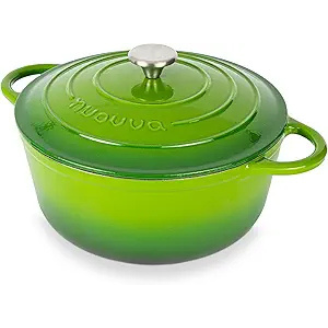 6.4-Quart Non-Stick Cast Iron Dutch Oven With Lid (5 Colors)