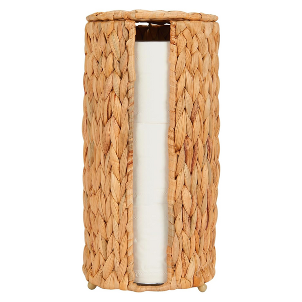 Wicker Toilet Paper Storage Basket With Lid