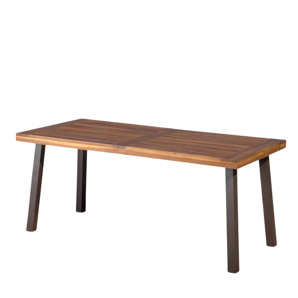 Della 69.00"L x 32.25"W x 29.50"H Rectangle Acacia Wood Dining Table