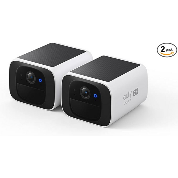 2-Pack Eufy S220 SoloCam Wireless Camera With 2K Video & Solar Recharge