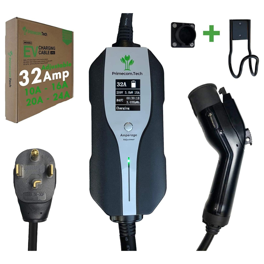 Primecomtech Level 2 Electric Vehicle (EV) Charger (40 Ft)