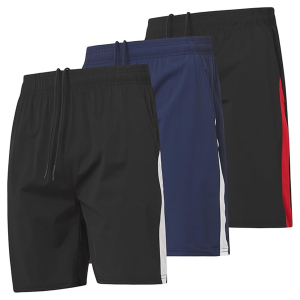 3-Pack Ultra Performance Men's 7" Super Running Stretch Gym Shorts