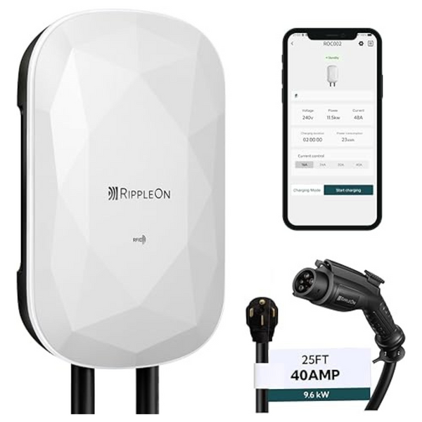 Rippleon Level 2 EV 40 Amp 240V Electric Car Charger