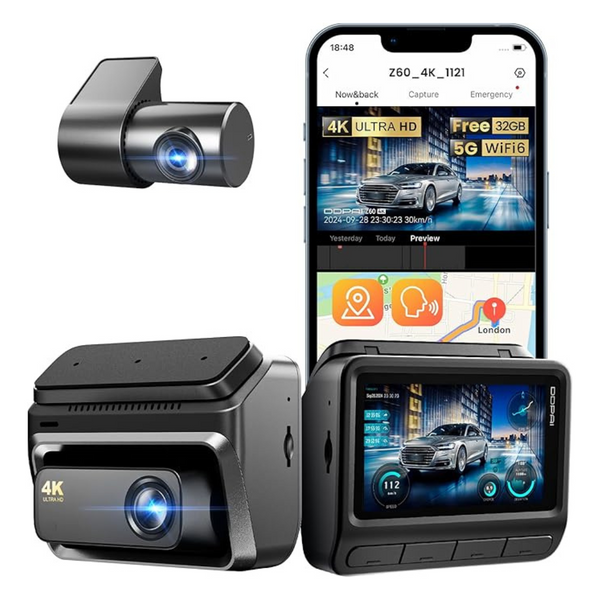 DDPAI 4K G-Sensor Front & Rear Dash Camera