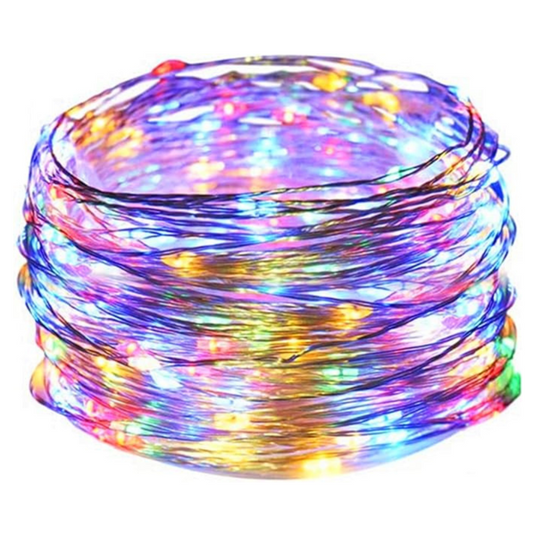 33-Ft 100 LED Silver Wire String Lights