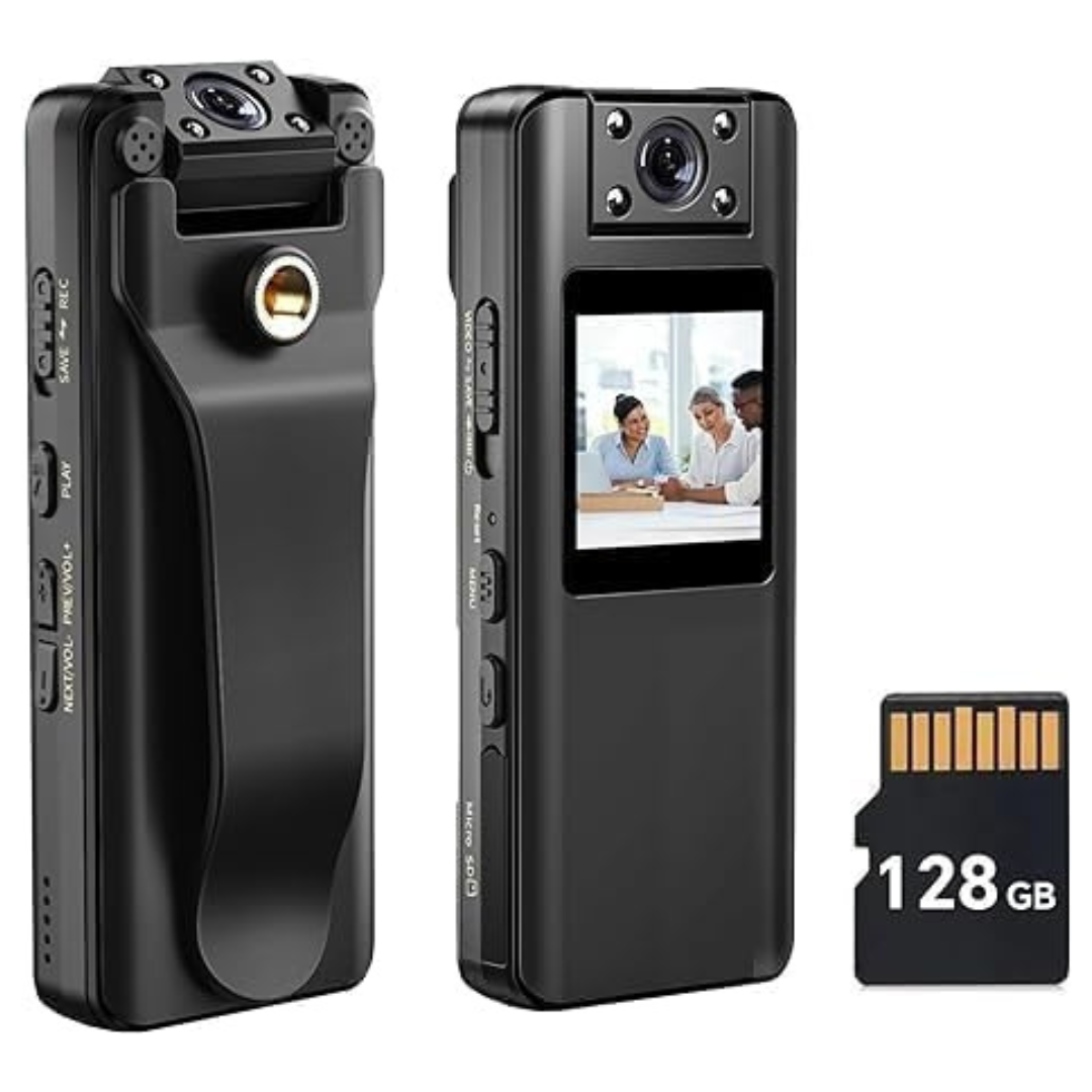 BOBLOV A22 40MP 128GB Full HD 1080p Night Vision Body Camera