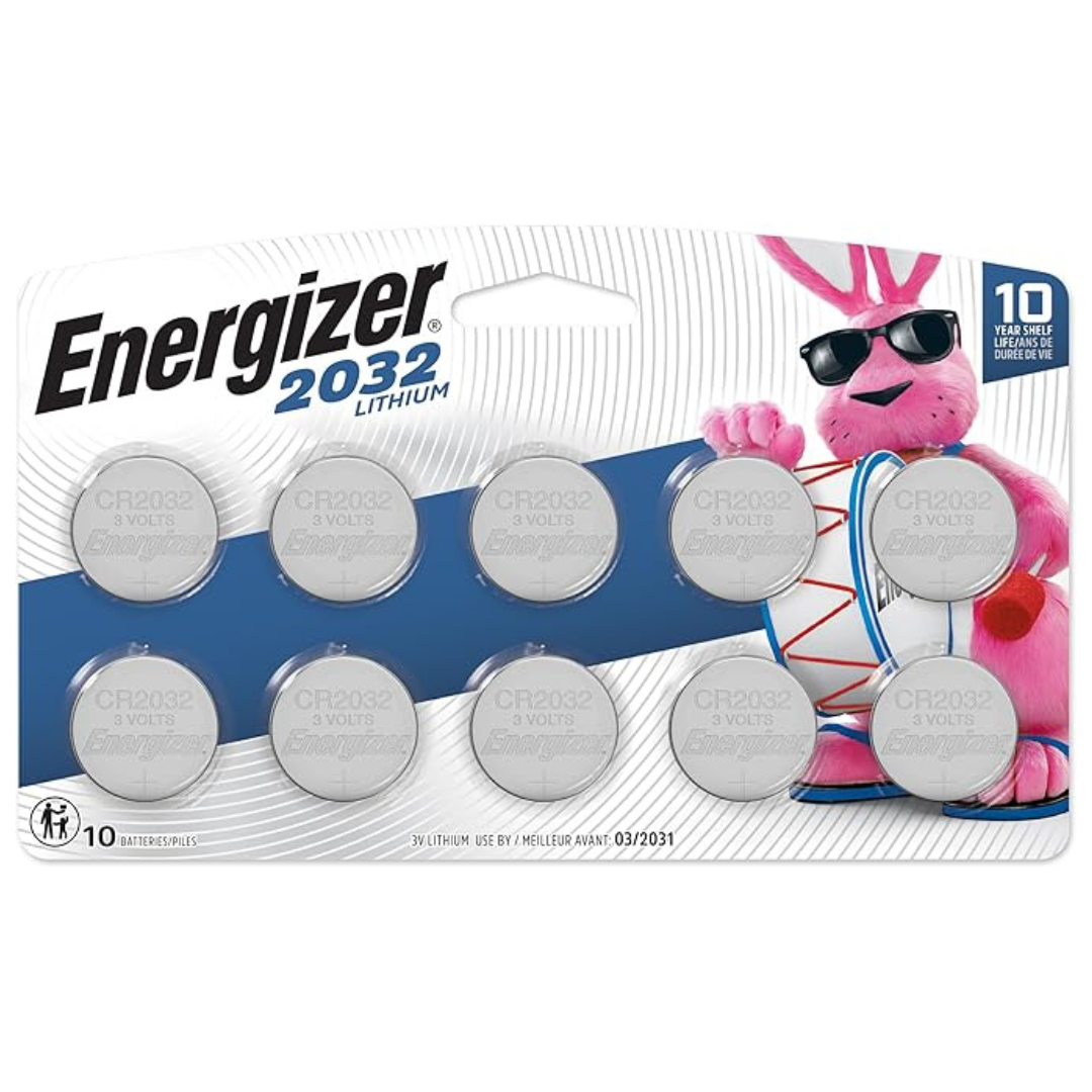 10-Pack Energizer 3V Lithium Coin Batteries