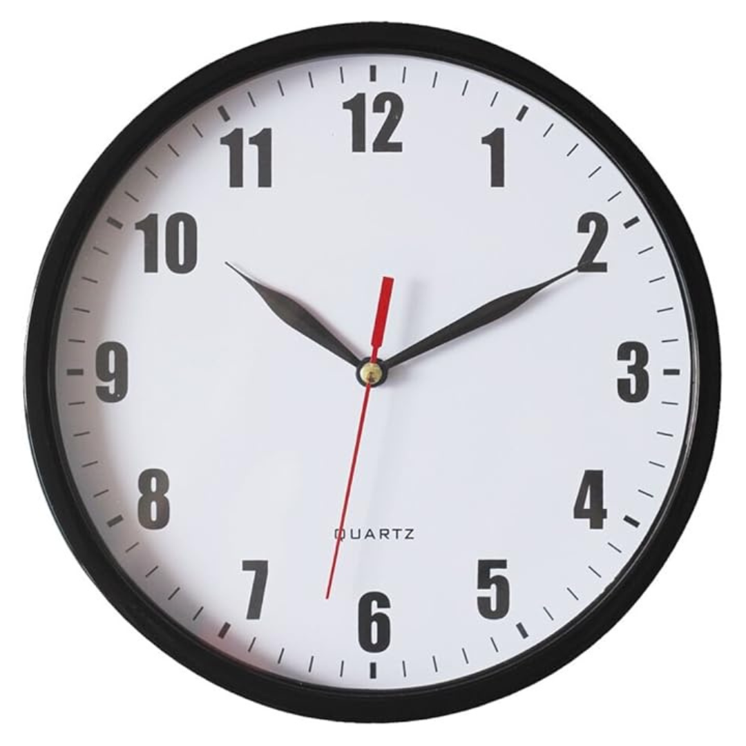 8" Silent Quartz Wall Clock Non-Ticking Digital Clock