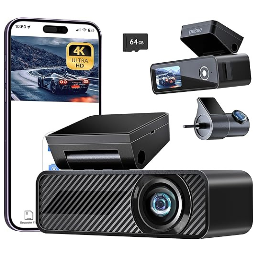 4K+1080P Front & Rear Dual Dash Camera