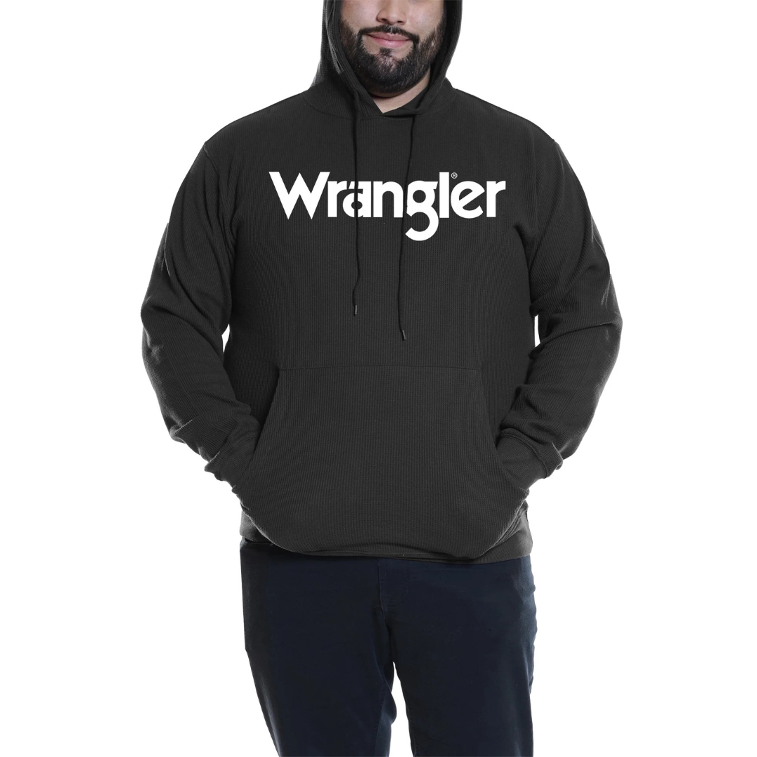 Wrangler Men's Big and Tall Thermal Fleece Hoodie (2 Colors)