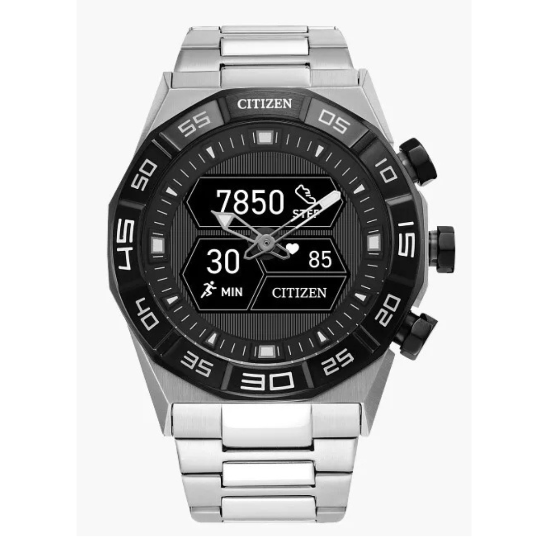 Citizen CZ 44MM Smart Hybrid Silver Stainless Steel Smart Watch