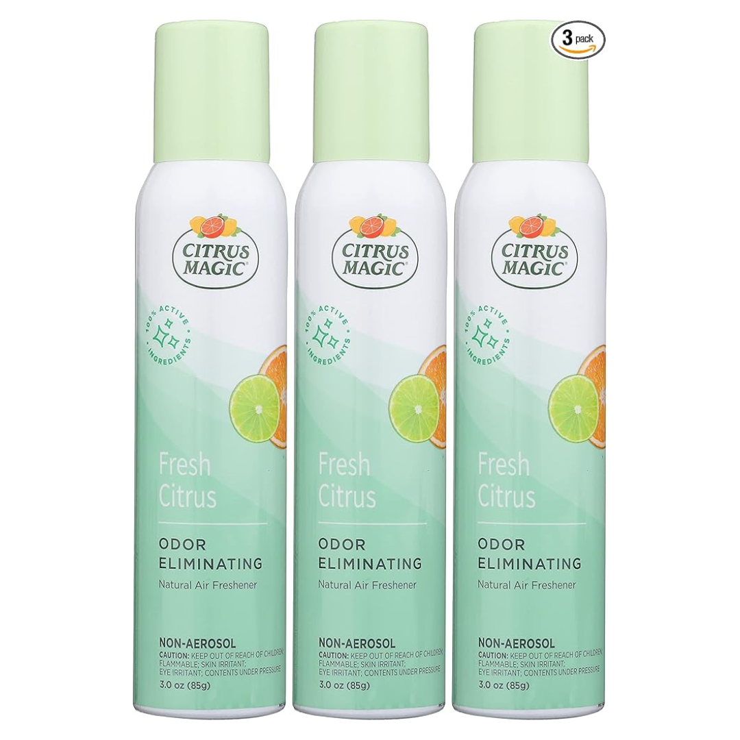 3-Pack 3 Oz Citrus Magic Natural Odor Eliminating Air Freshener Spray