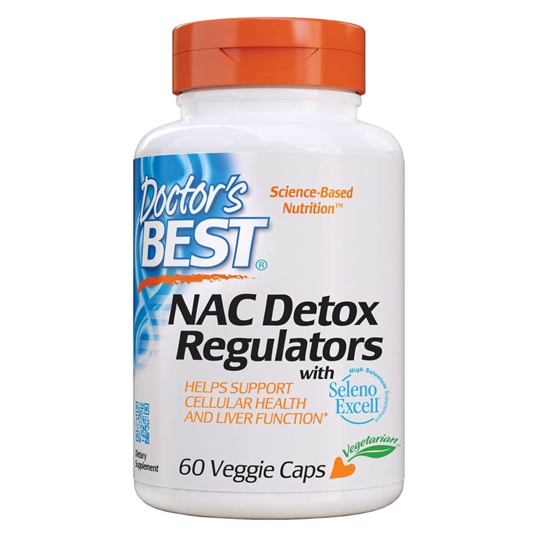 60-Count Doctor's Best Gluten & Soy Free NAC Detox Regulators