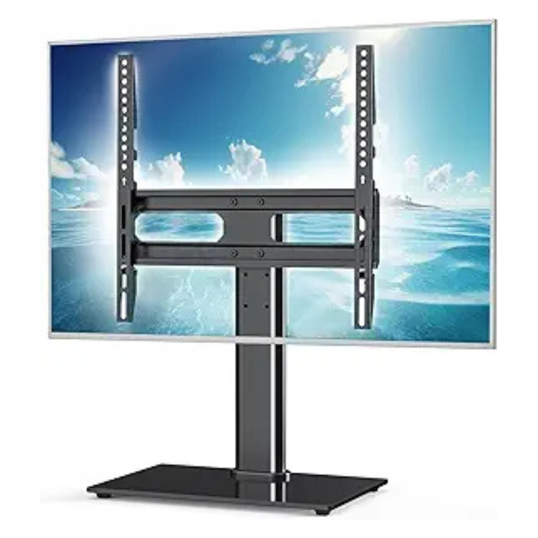 Height Adjustable Table Top TV Stand For 26"-55" TVs