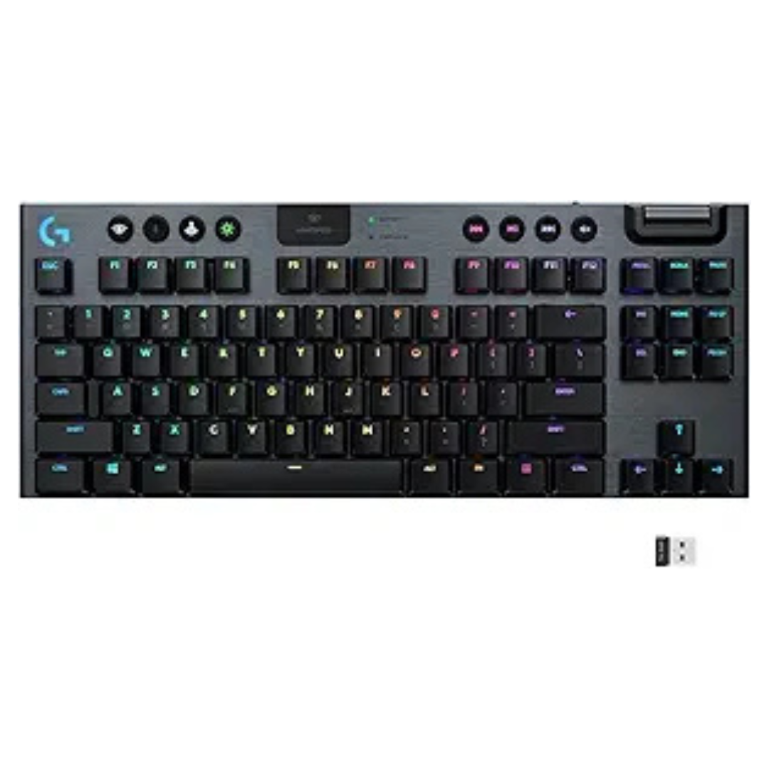 Logitech G915 TKL Tenkeyless Lightspeed Wireless RGB Mechanical Gaming Keyboard (Tactile)