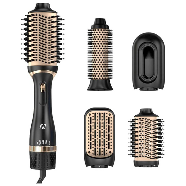 Multifunctional Hot Air Hair Dryer Brush with Adjustable Heat Settings