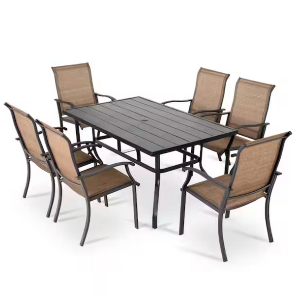 7-Piece Rust-Free Metal Outdoor Patio Dining Set