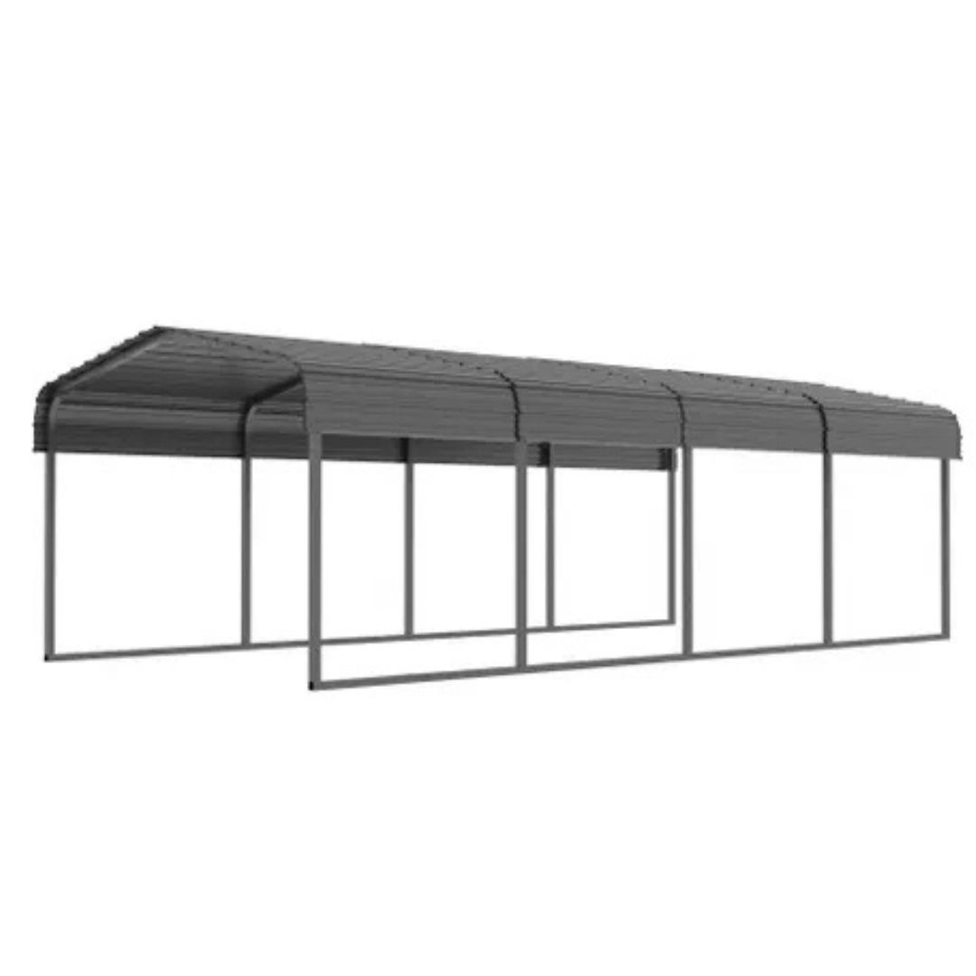 Veikous 12 W x 20 D feet Carport Steel Car Canopy and Shelter