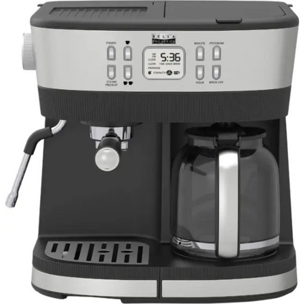 Bella Pro Series Combo 19-Bar Espresso and 10-Cup Drip Coffee Maker