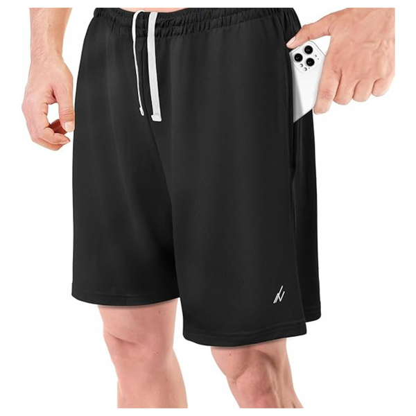 NY Threads Men's Athletic Quick Dry Workout Shorts