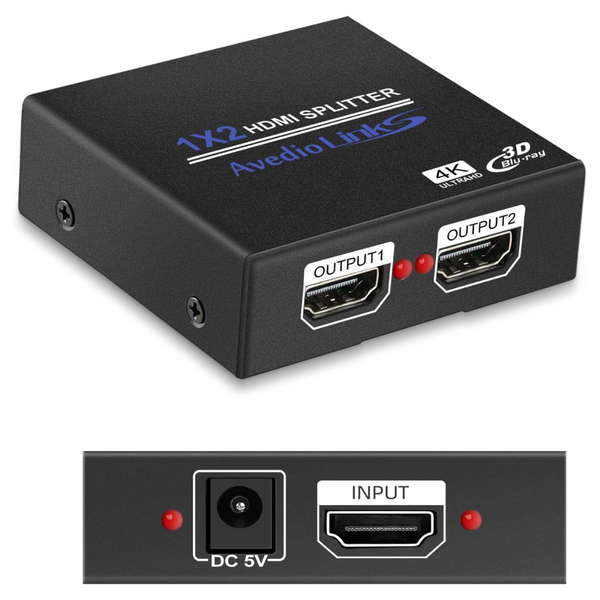 4K @ 30HZ HDMI Splitter 1 in 2 Out