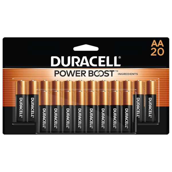 Duracell Coppertop AA Batteries With Power Boost Ingredients (20 Count)