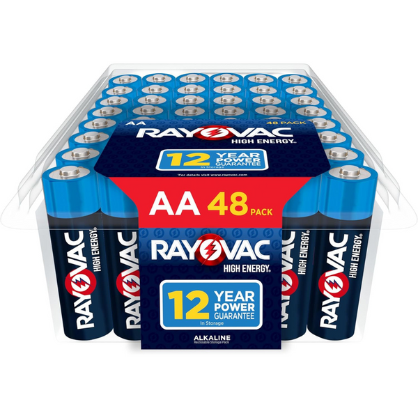 Rayovac High Energy AA Batteries (48 Pack)