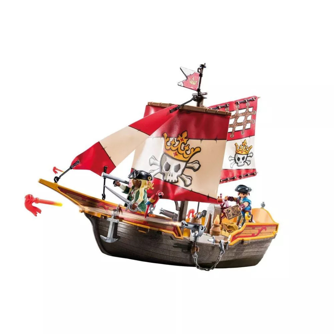 101-Piece Playmobil Pirate Ship Toy Set