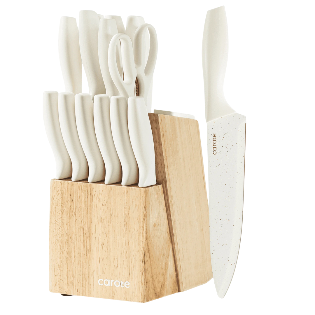 15-Piece Carote Premium Kitchen Knife Set (3 Colors)