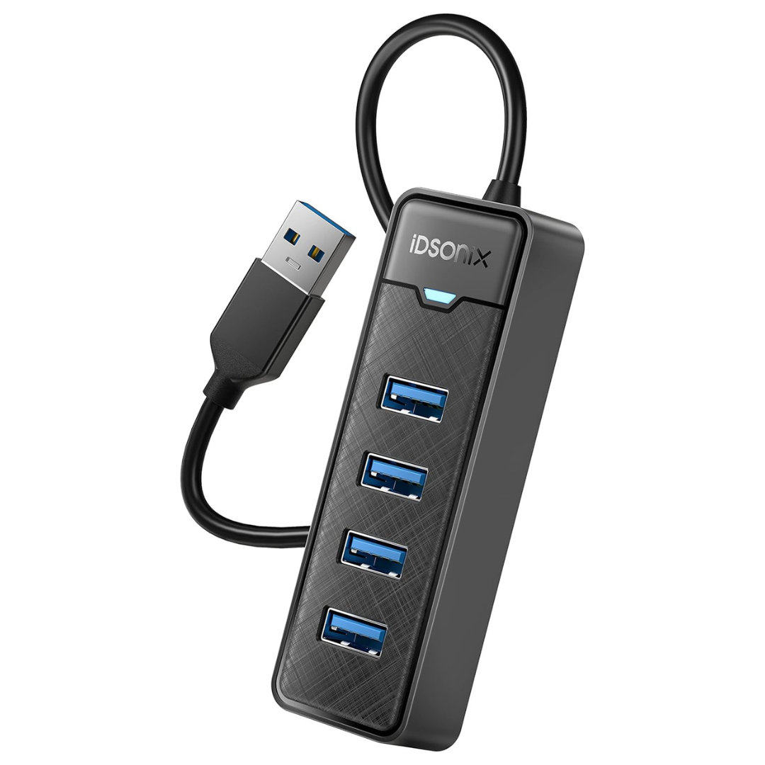 iDsonix 5Gbps 4-Port USB 3.0 Hub Adapter