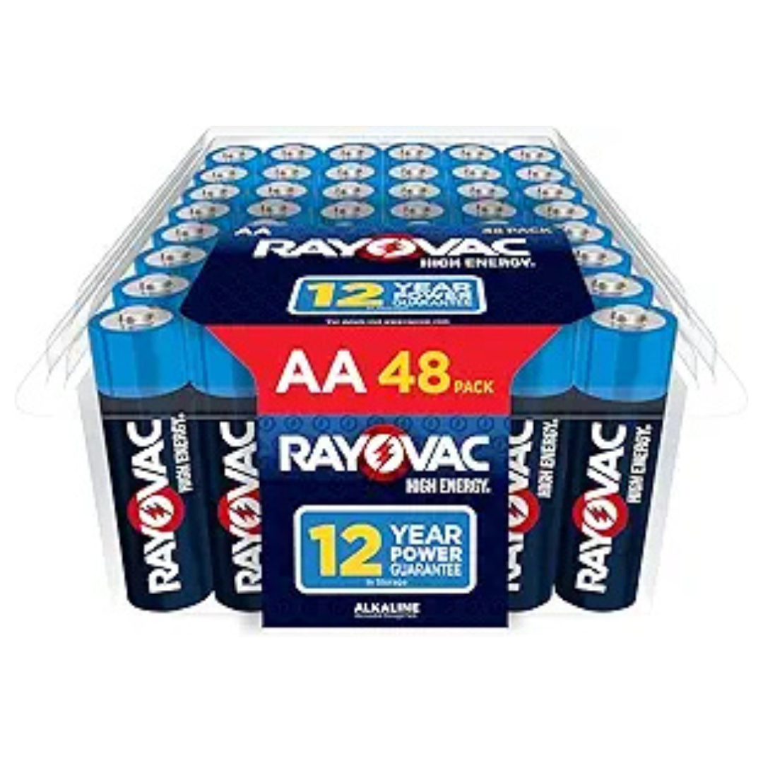 48-Count Rayovac High-Energy Alkaline AA Batteries