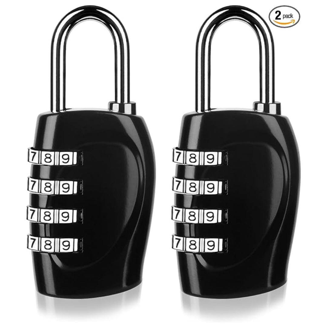 2-Pack Greoil 4 Digit Combination Outdoor Padlock