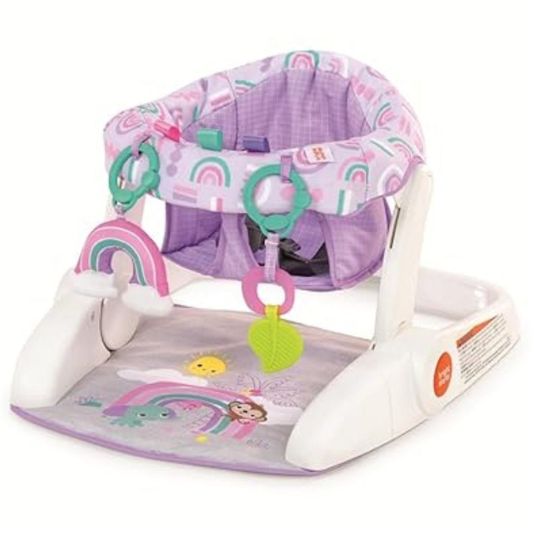 Bright Starts 2-In-1 Sit-Up Infant Floor Seat With Toys (2 Colors)