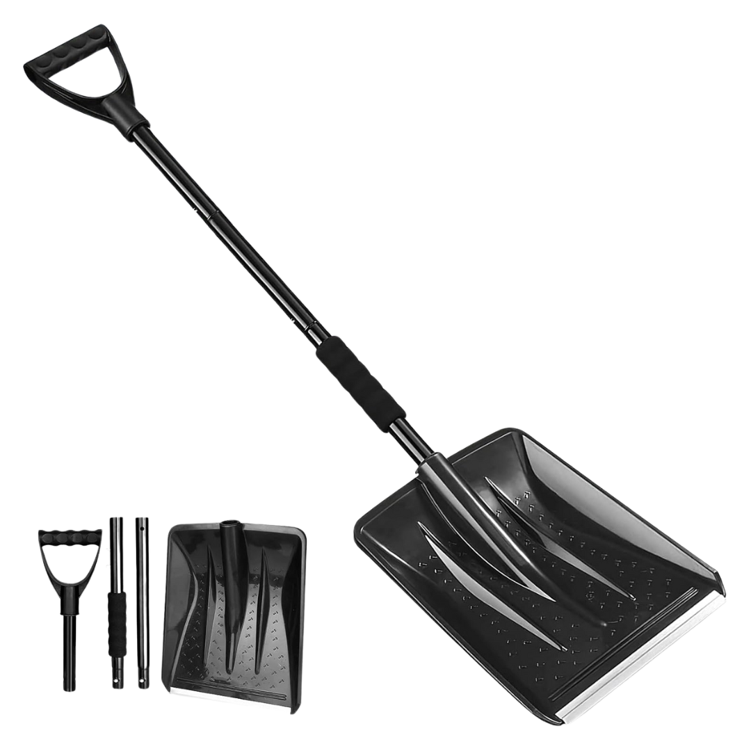 Portable -Capacity Lightweight Aluminum Snow Shovel