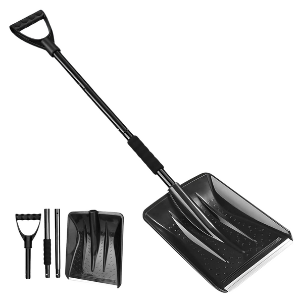 Portable -Capacity Lightweight Aluminum Snow Shovel