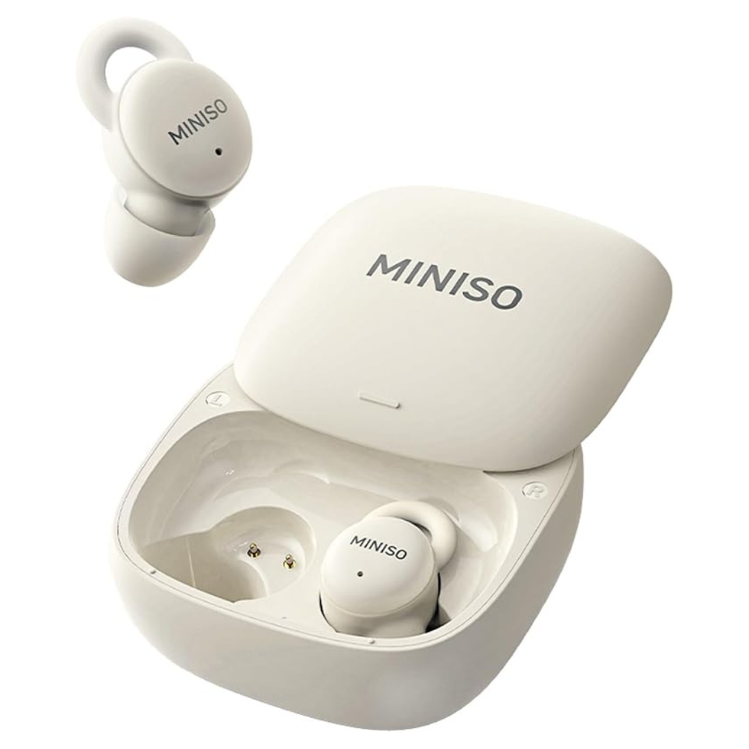 Miniso X10 Bluetooth 5.4 Noise Blocking Earbuds (Beige)