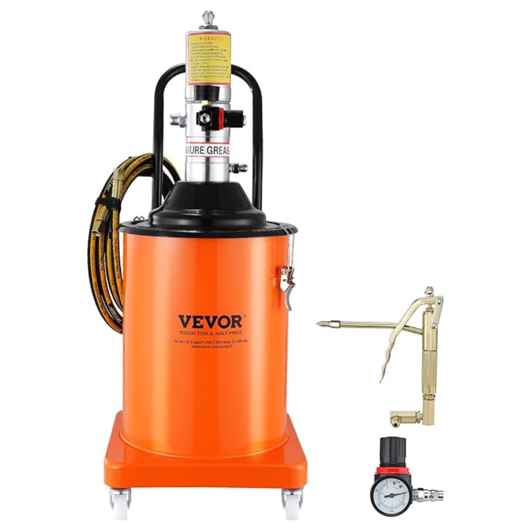 Vevor 5 Gallon Air Grease Pump With 13 Ft High Pressure Hose & Grease Gun