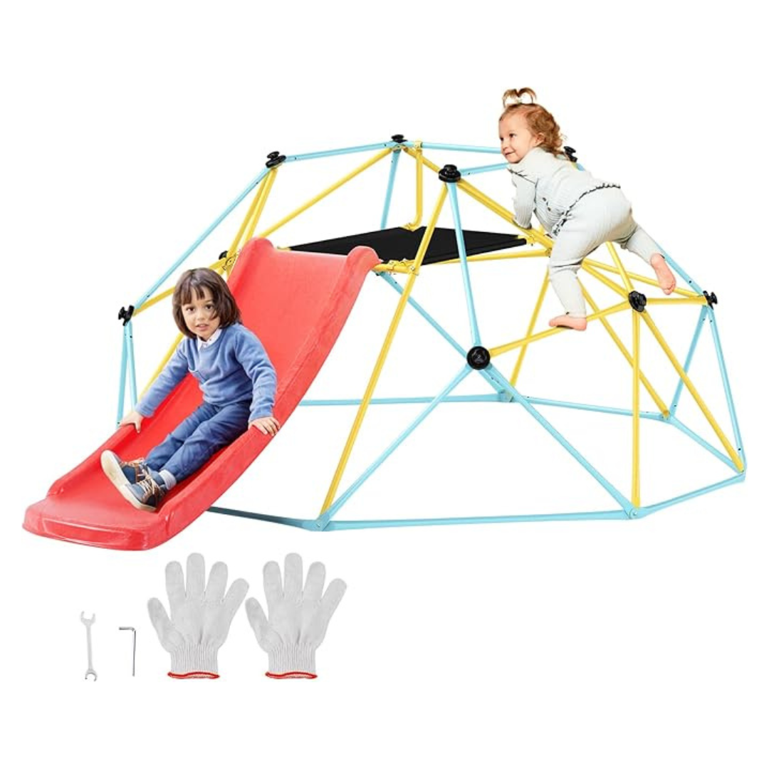 VEVOR 8FT Geometric Dome Climber With Slide