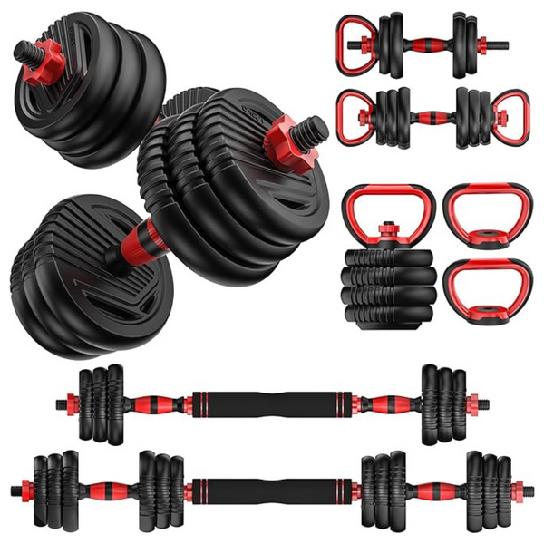 Unnmiiy 4-In-1 Adjustable Dumbbells With Connector