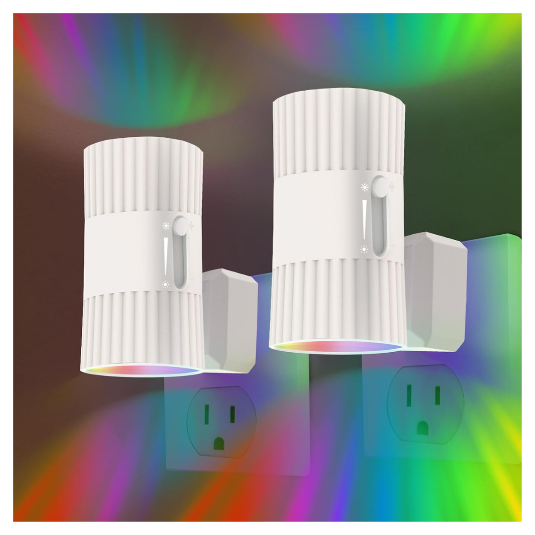 2-Pack LED Night Lights Plug Into Wall