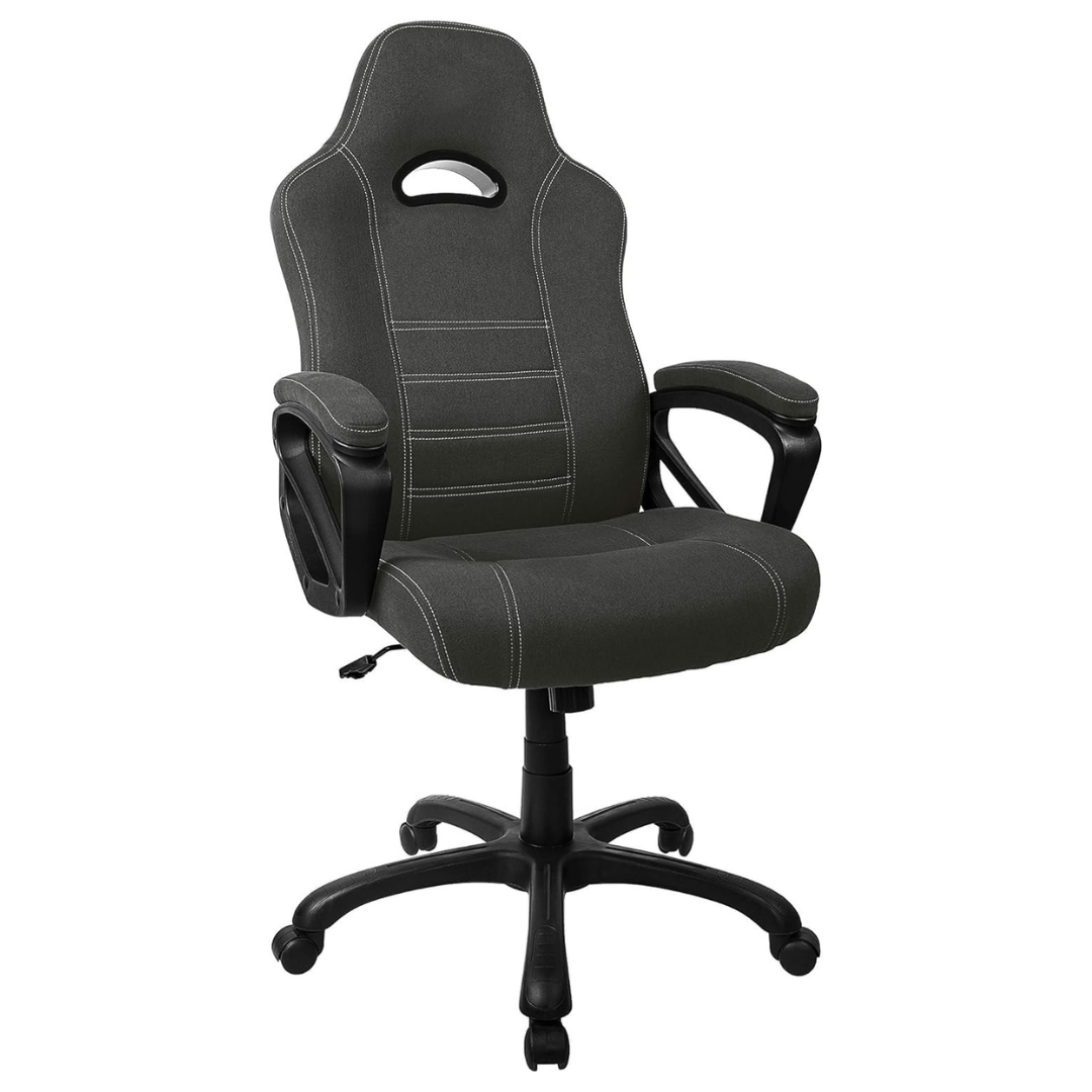 Black Ergonomic Adjustable Fixed-Up Armrest Gaming Chairs