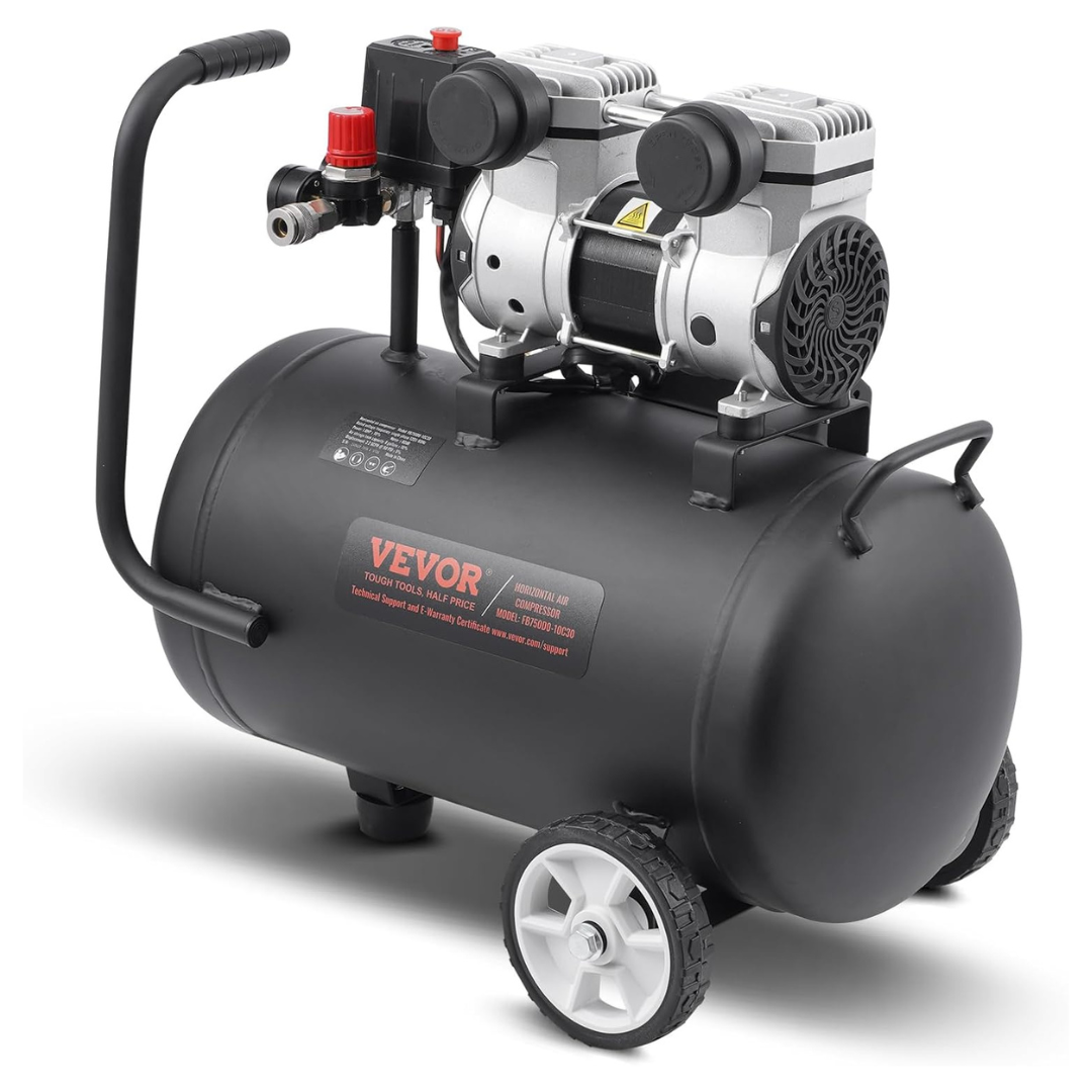 VEVOR Air Compressor 1HP 90 PSI Oil Free Air Compressor