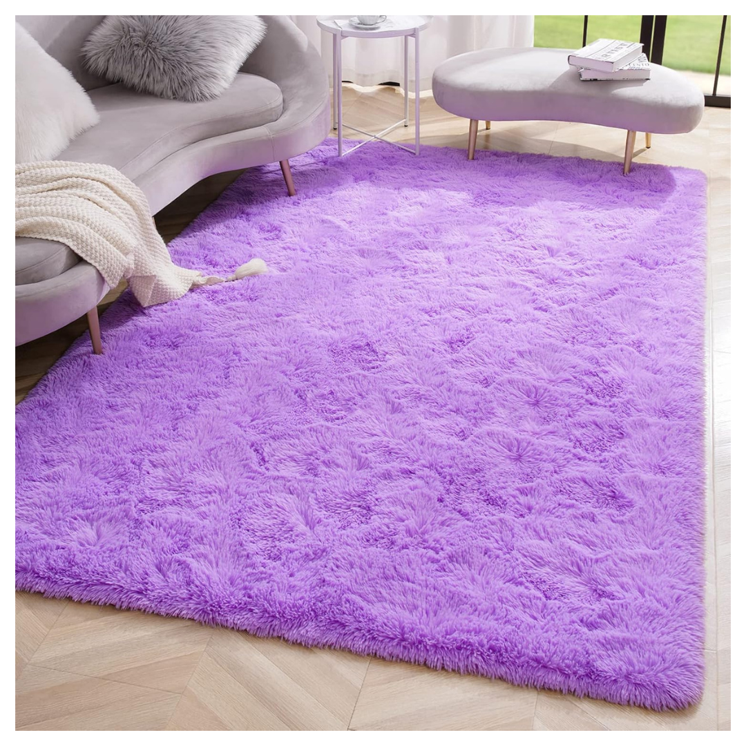 5.3ft x 7.5ft Non-Slip Extra Soft Shag Fluffy Area Rug