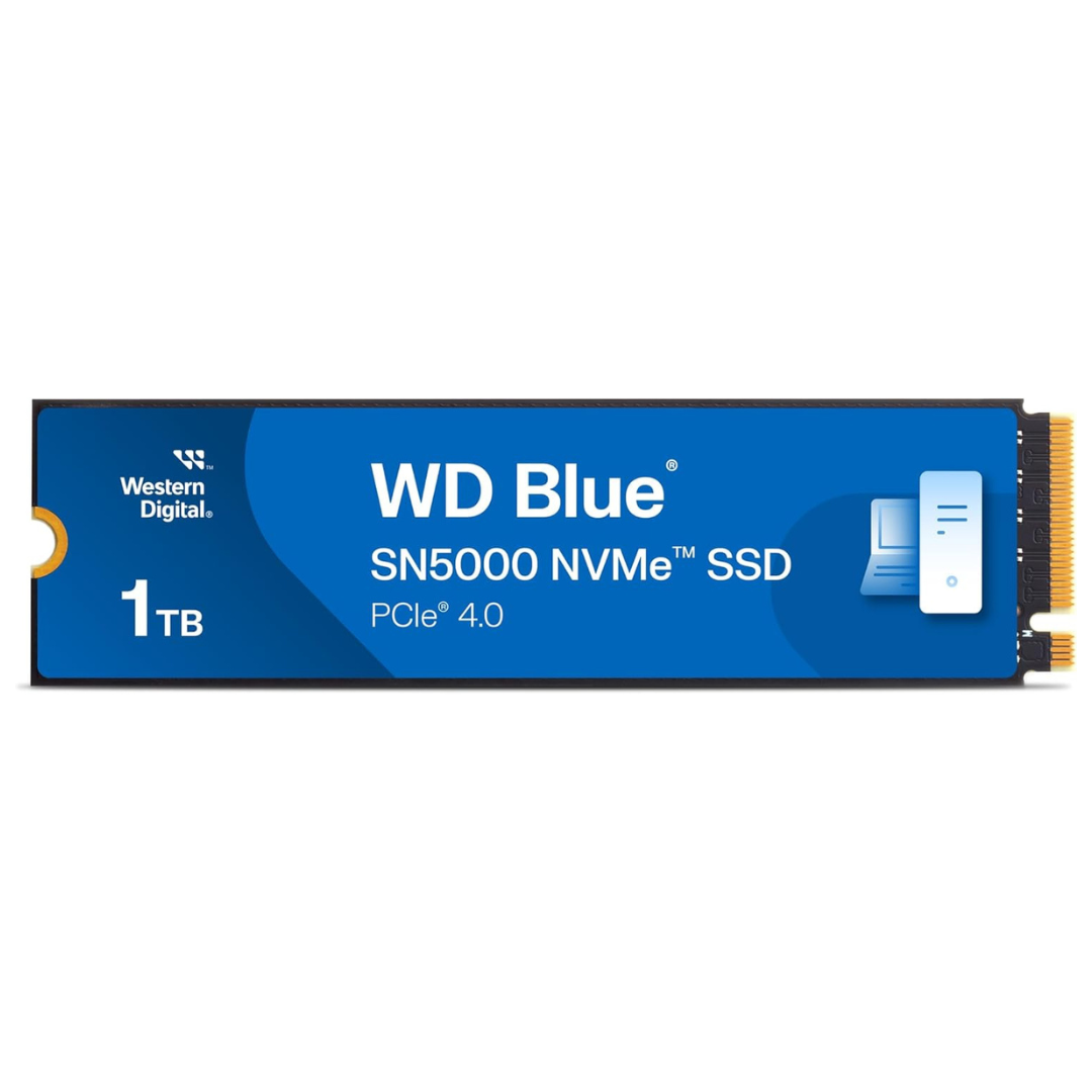 WD Blue SN5000 1TB NVMe M.2 2280 PCIe Gen 4.0 Internal SSD