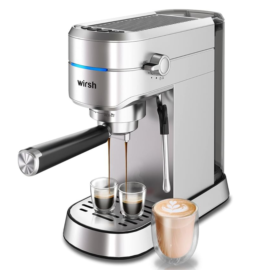 Wirsh 20 Bar Espresso Maker With Commercial Steamer