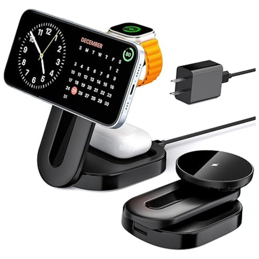 3 In 1 Magnetic Wireless Charging Station For Multiple Devices