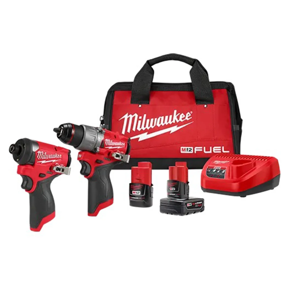 Milwaukee 3497-22 M12 FUEL 12V Cordless Li-Ion 2-Tool Combo Kit