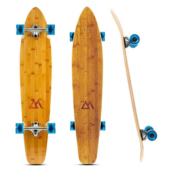 Magneto 40+ Inch Kicktail Cruiser Longboard Skateboard (Kicktail Blue)