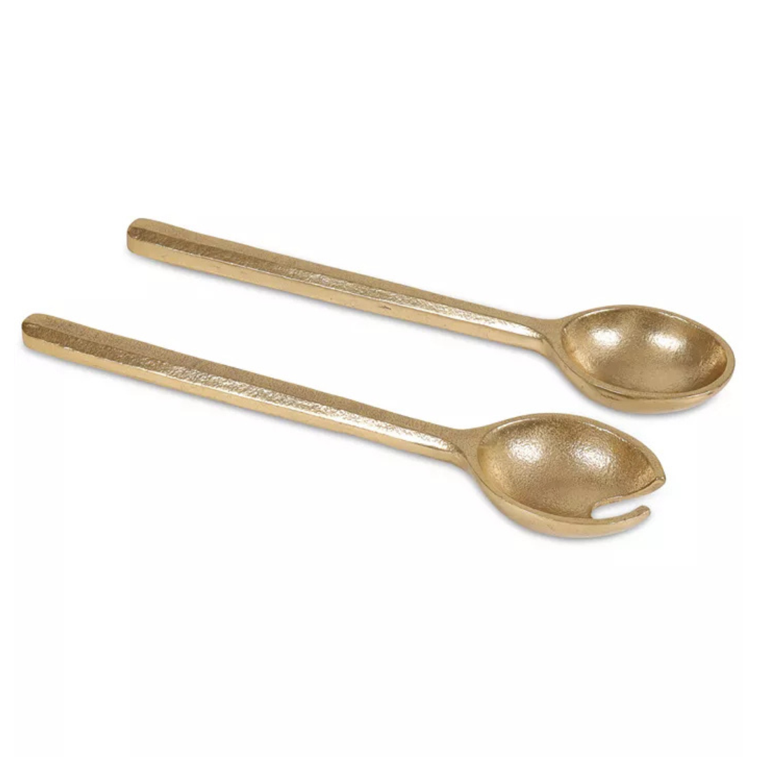 Hotel Collection Set Of 2 Facet Salad Servers